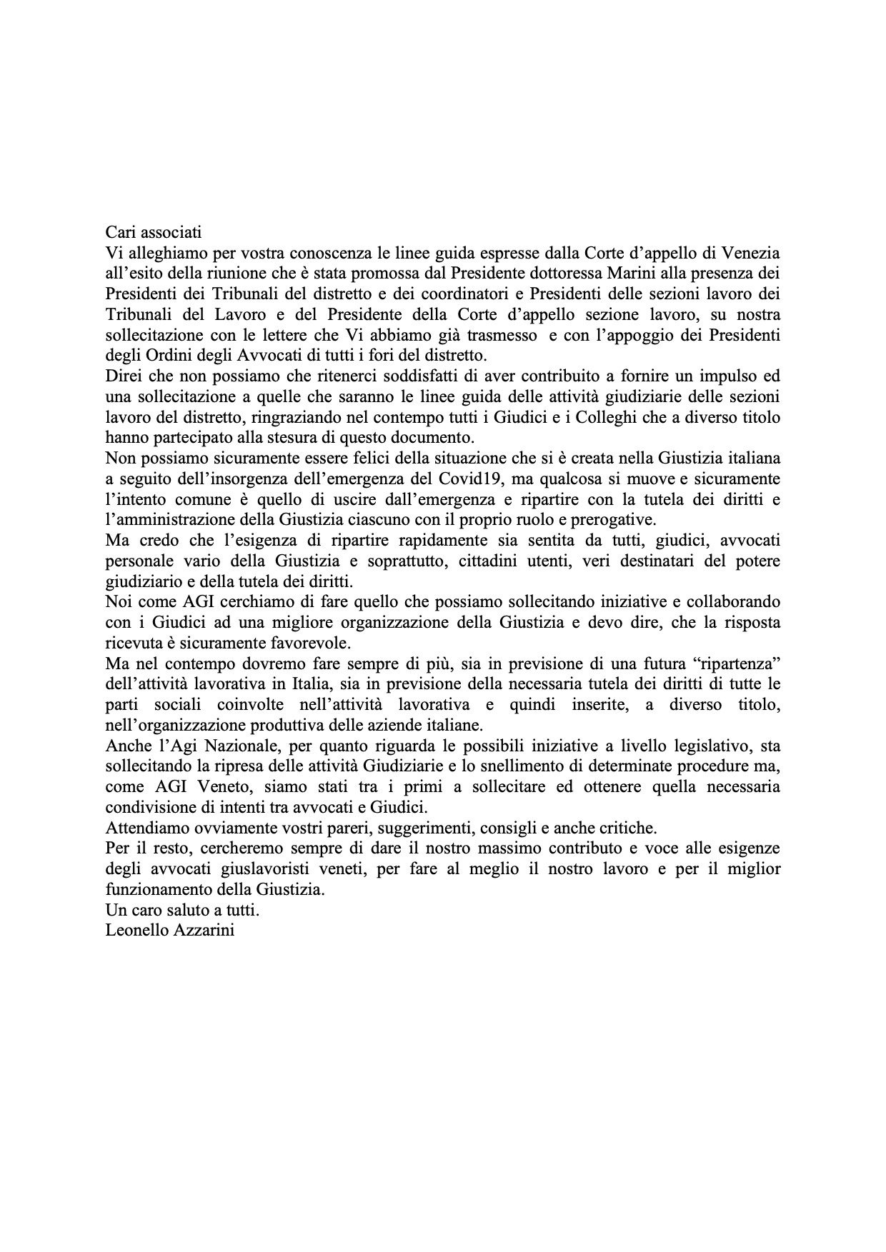 Lettera Presidente AGI Veneto 30.04.2020